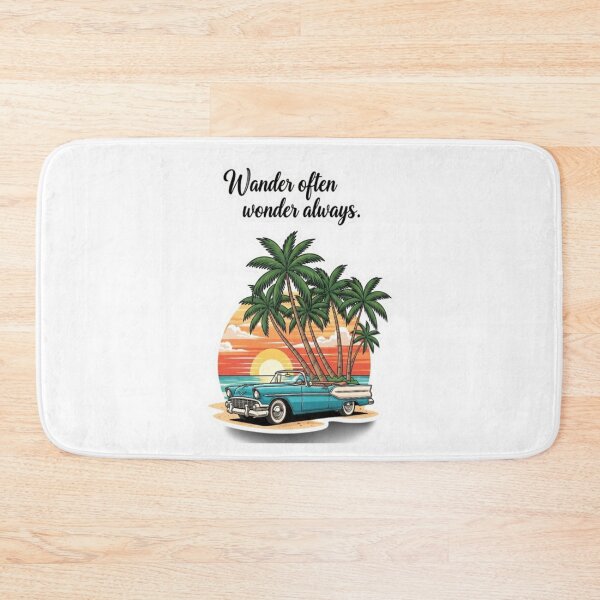 Item preview, Wander Often, Wonder Always" Classic Car & Sunset Design designed and sold by My-Hoodies.