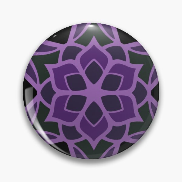 Item preview, Decorative Geometric Flower Pattern - Purple designed and sold by Dawn Anthes.