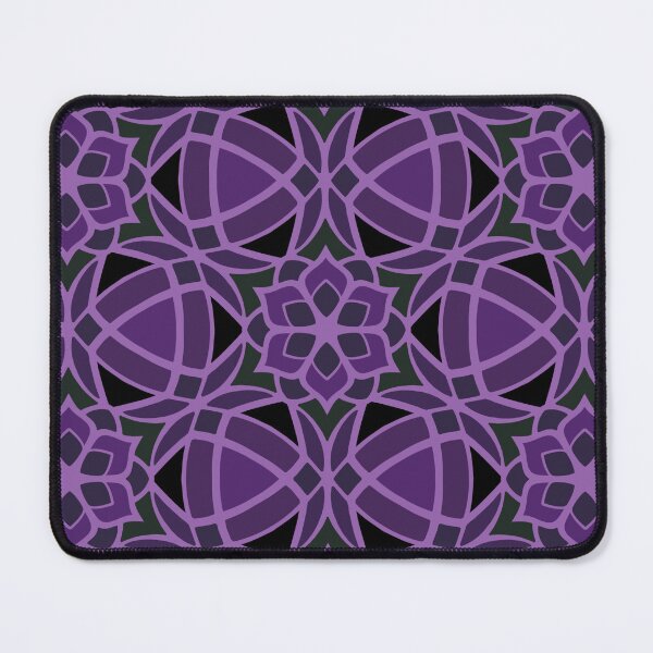 Item preview, Decorative Geometric Flower Pattern - Purple designed and sold by Dawn Anthes.