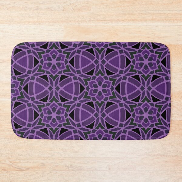 Item preview, Decorative Geometric Flower Pattern - Purple designed and sold by Dawn Anthes.