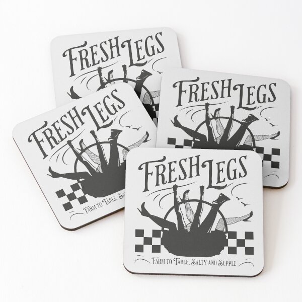 Item preview, Silver Red Funny Dark Humor Fresh Legs Farmer's Market designed and sold by TackyTime.