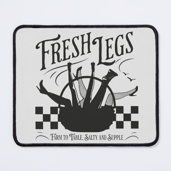 Item preview, Silver Red Funny Dark Humor Fresh Legs Farmer's Market designed and sold by TackyTime.