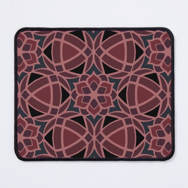 Item preview, Decorative Geometric Flower Pattern - Brick Red designed and sold by Dawn Anthes.