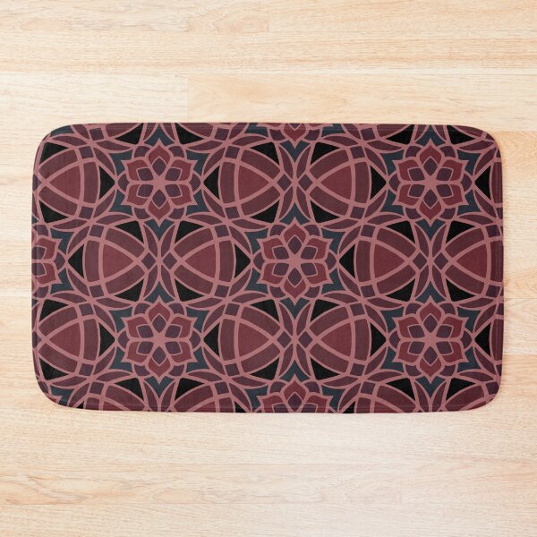 Item preview, Decorative Geometric Flower Pattern - Brick Red designed and sold by Dawn Anthes.