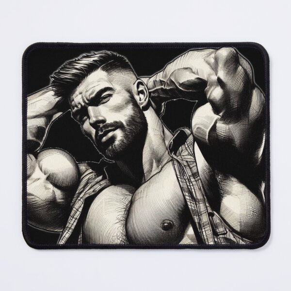 Item preview, Vintage Sketch Gay Finnish Scruff Lumberjack Daddy Pride Graphic Design designed and sold by ItsAKinkThing.