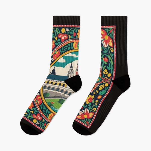 Item preview, Kraków Poland Folk Art T-Shirt | Wycinanki Inspired Travel Souvenir Design designed and sold by Ctrlr.