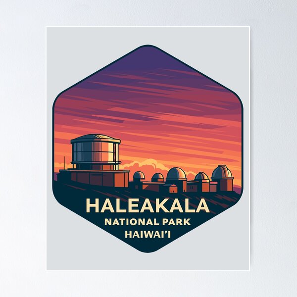 Item preview, Haleakalā National Park Retro Volcano Sticker designed and sold by Ismeal Von.