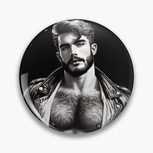 Artikelvorschau, Retro Gay Leder 'Swoon' Berlin Leder Pride Grafikdesign entworfen und verkauft von ItsAKinkThing.