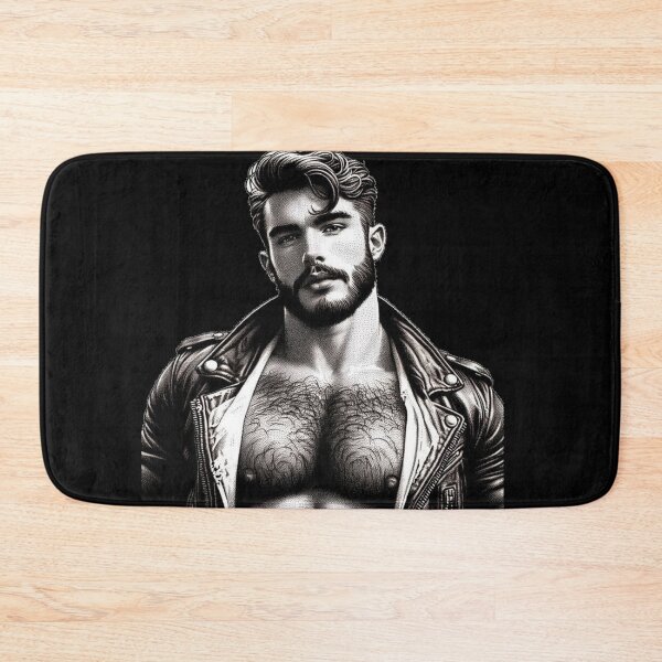 Artikelvorschau, Retro Gay Leder 'Swoon' Berlin Leder Pride Grafikdesign entworfen und verkauft von ItsAKinkThing.