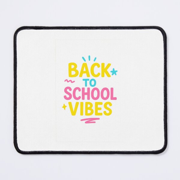 Item preview, Back to School Vibes – Bright Highlighter Marker Lettering in Pink, Yellow, and Blue designed and sold by Lazy Planet.