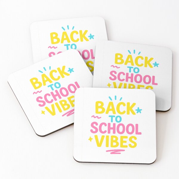 Item preview, Back to School Vibes – Bright Highlighter Marker Lettering in Pink, Yellow, and Blue designed and sold by Lazy Planet.