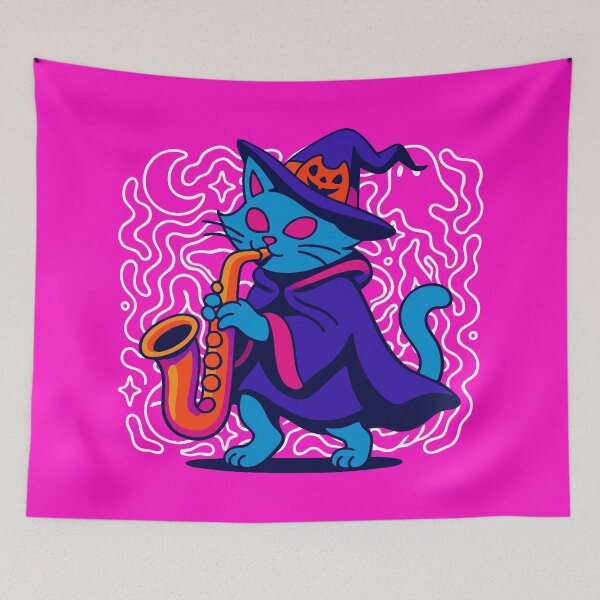Item preview, Halloween Cat Band - Saxo  designed and sold by RHADMAS.