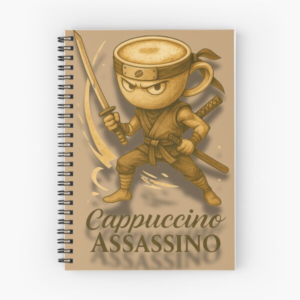 Item preview, Brainrot Assasino Cappucino Meme Design designed and sold by Echo Of My Soul.