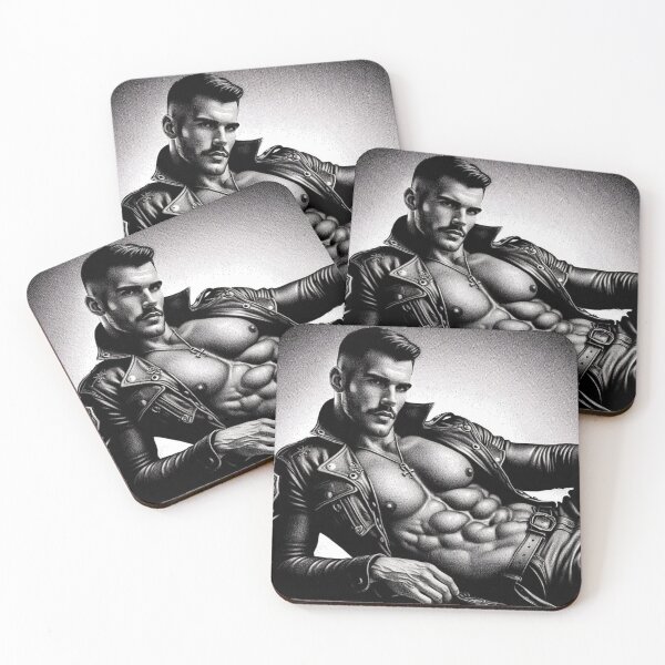 Item preview, Pointillism Raw Leather Pride Graphic Design designed and sold by ItsAKinkThing.