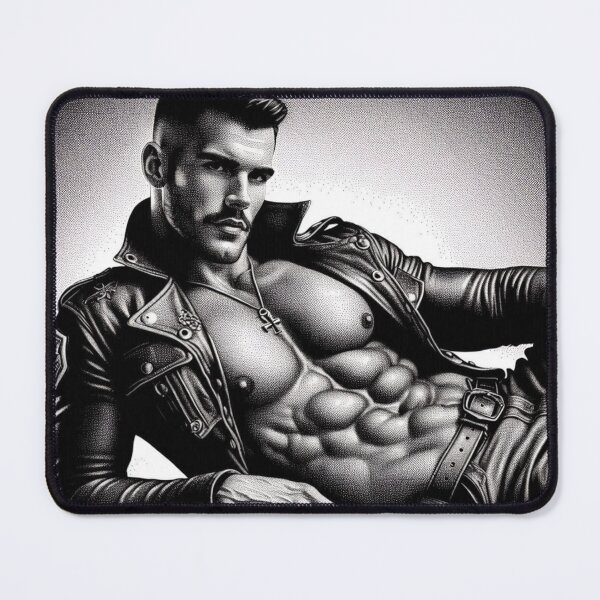 Item preview, Pointillism Raw Leather Pride Graphic Design designed and sold by ItsAKinkThing.