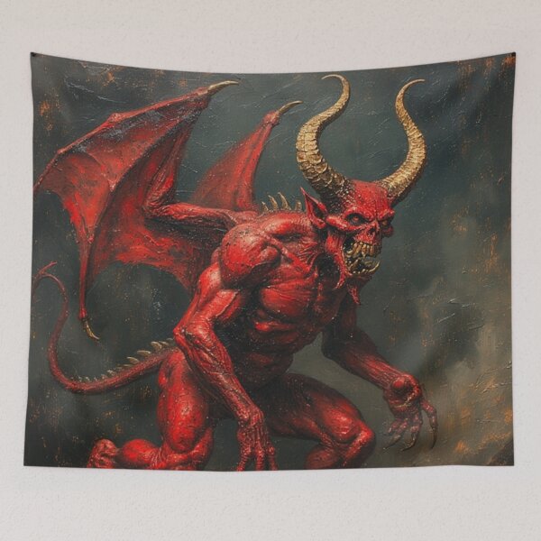 Item preview, Medieval Demon Art designed and sold by TheDarkWardrobe.