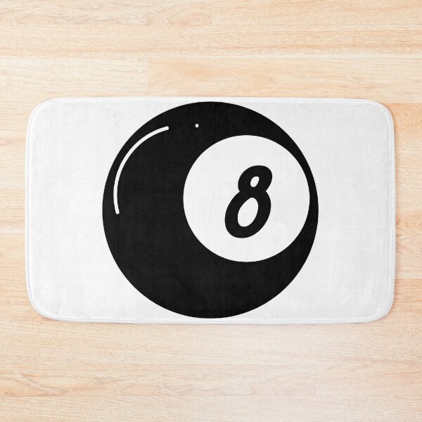 Item preview, A black 8-ball, a crucial ball in pool and billiards, often represents luck or fate. designed and sold by varinthip.