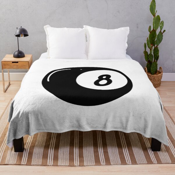 Item preview, A black 8-ball, a crucial ball in pool and billiards, often represents luck or fate. designed and sold by varinthip.
