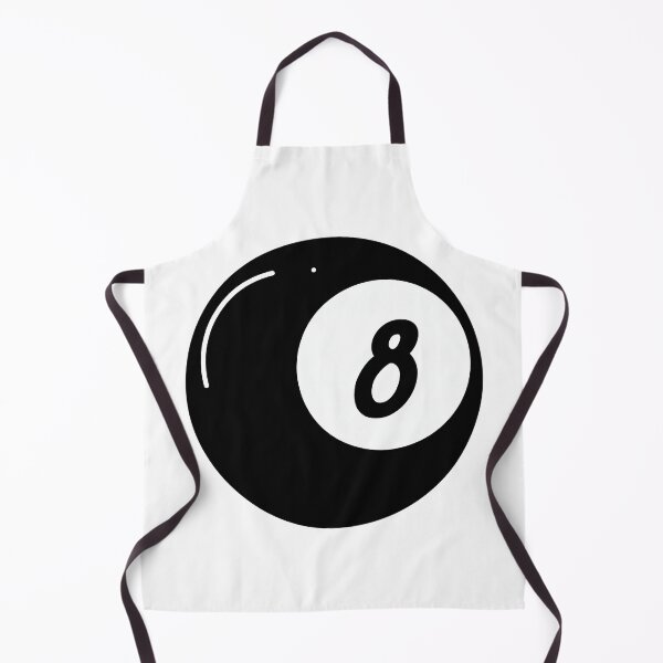 Item preview, A black 8-ball, a crucial ball in pool and billiards, often represents luck or fate. designed and sold by varinthip.