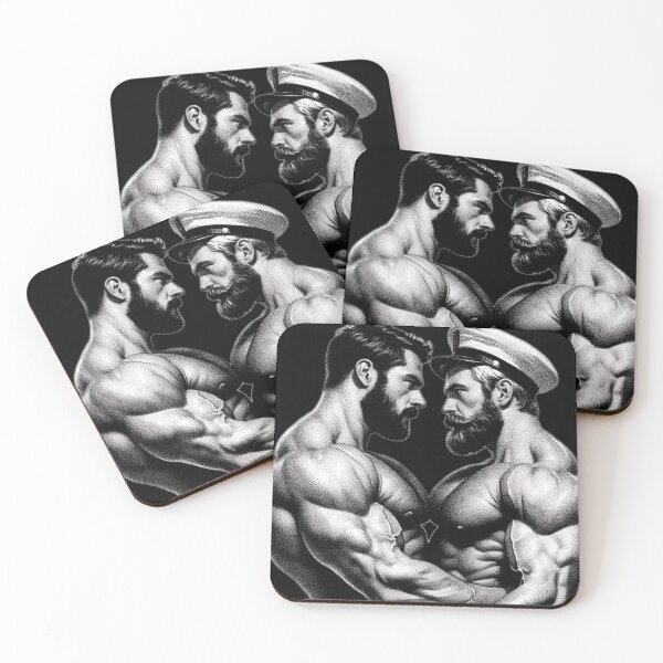 Item preview, 1940s San Francisco Passion Tom of Finland Tribute Gay Pride Graphic Design designed and sold by ItsAKinkThing.