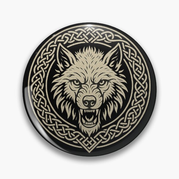 Artikelvorschau, Fenrir Wikinger Wolf Nordische Knotenarbeit entworfen und verkauft von GigerGraphics.