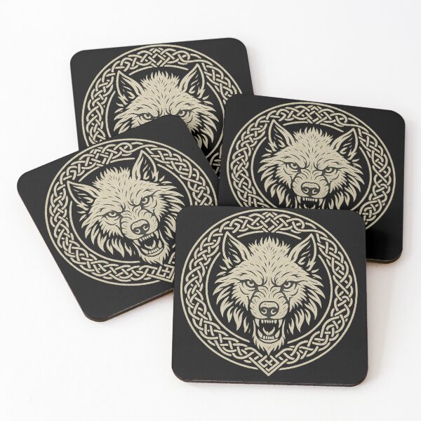 Item preview, Fenrir Viking Wolf Norse Knotwork designed and sold by GigerGraphics.