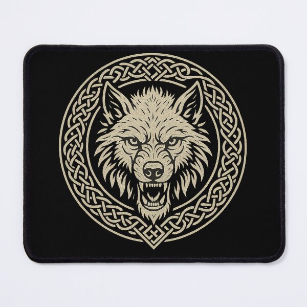 Item preview, Fenrir Viking Wolf Norse Knotwork designed and sold by GigerGraphics.