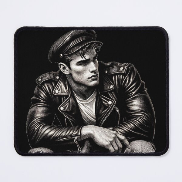 Item preview, Gay Leather Biker Series Deep Leder Pride Graphic Design designed and sold by ItsAKinkThing.