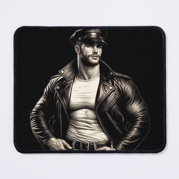 Item preview, Vintage 1940s Gay Leather Biker Series Loaded Leder Pride Graphic Design designed and sold by ItsAKinkThing.
