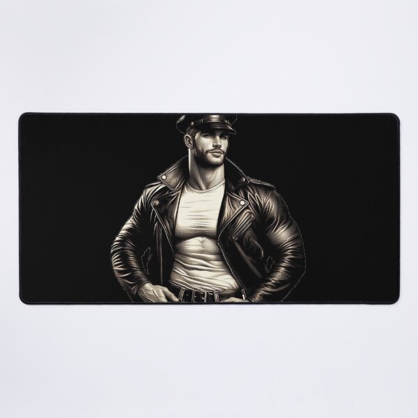 Item preview, Vintage 1940s Gay Leather Biker Series Loaded Leder Pride Graphic Design designed and sold by ItsAKinkThing.