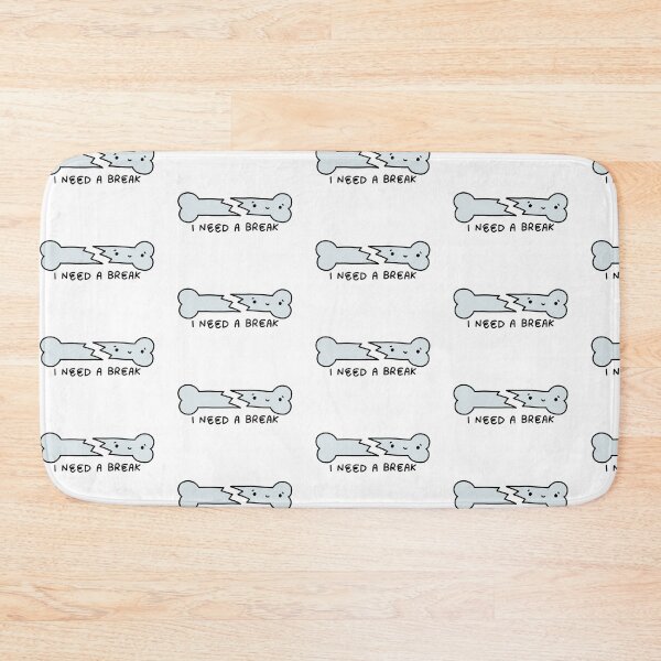 Item preview, I Need a Break – Funny Broken Bone Pun Sticker designed and sold by Doctor Michaela.