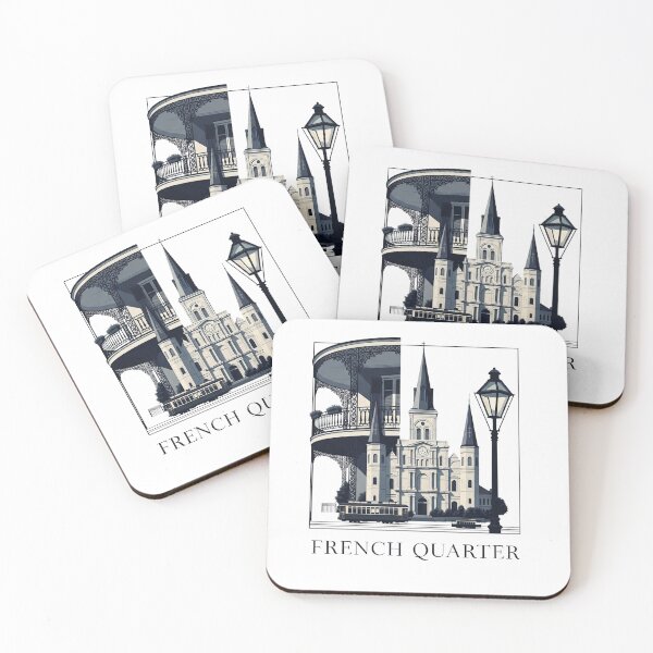 Item preview, French Quarter New Orleans Landmark Collage designed and sold by APStyles.