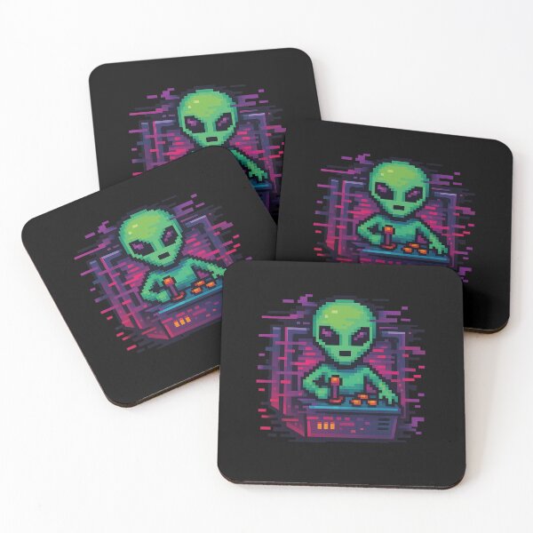 Item preview, Glitch Alien – VHS Portal Escape designed and sold by RetroPrints9.