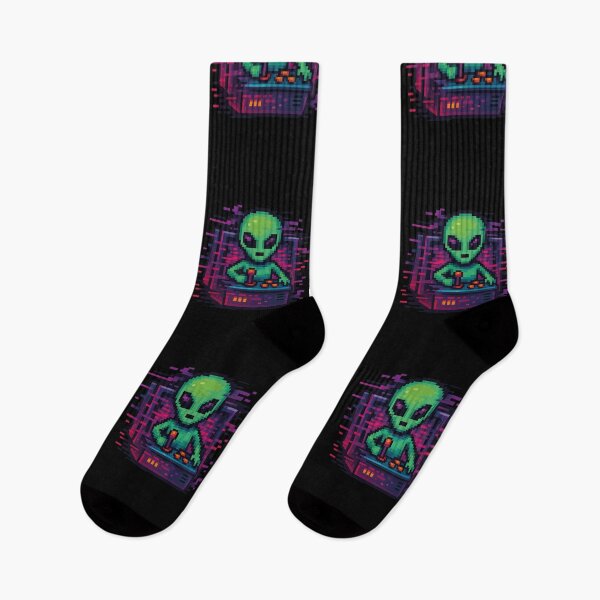 Item preview, Glitch Alien – VHS Portal Escape designed and sold by RetroPrints9.