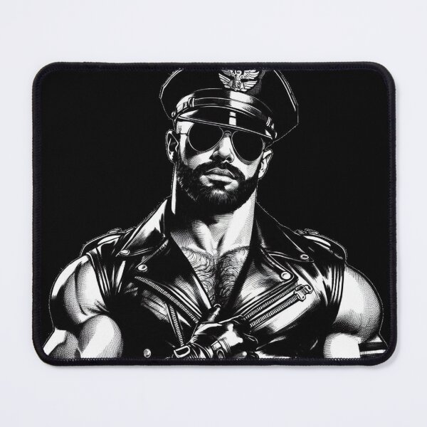 Item preview, Gay German Leather Berlin Leder Pride Sir Tom of Finland Tribute Graphic Design designed and sold by ItsAKinkThing.
