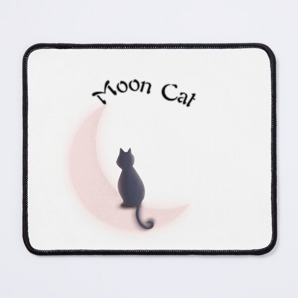 Item preview, Moon Cat – Mystic Black Cat on Crescent Moon designed and sold by Honey & Sarcasm .