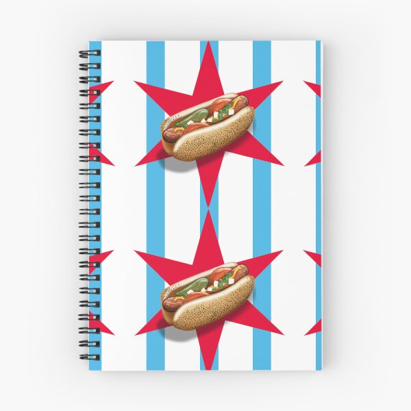 Item preview, Vertical stripe Chi town Flag and hot dog designed and sold by Nanagans.