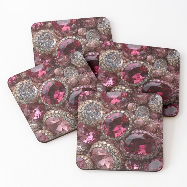 Item preview, Pink Gem Stones 01 designed and sold by Elisabeth Lucas.