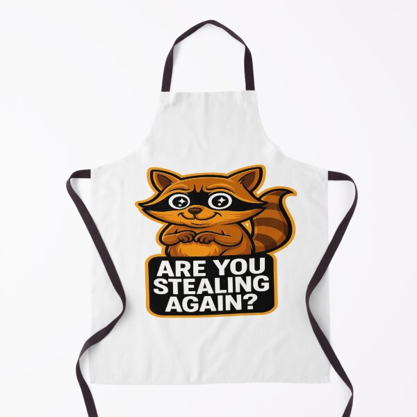 Item preview, Funny Raccoon - Are You Stealing Again? designed and sold by Derpy Lab .