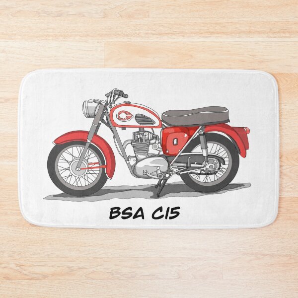 Item preview, Drawing of Vintage Classic Motorbike BSA C15 designed and sold by GaalArt.