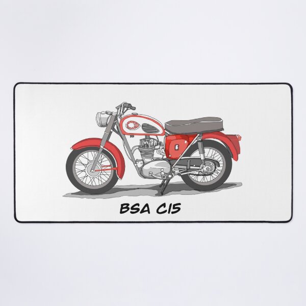 Item preview, Drawing of Vintage Classic Motorbike BSA C15 designed and sold by GaalArt.