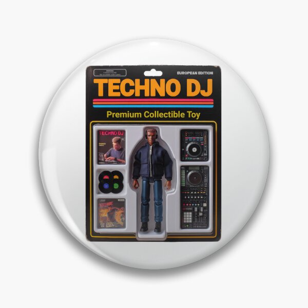 Item preview, Hard Techno Music DJ - Retro DJ Rave Toy designed and sold by Urban-Alien.