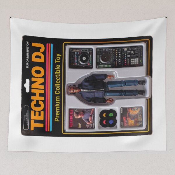 Item preview, Hard Techno Music DJ - Retro DJ Rave Toy designed and sold by Urban-Alien.