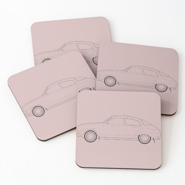 Item preview, Vintage Compact Car Profile Outline Drawing designed and sold by CharlesParker2.