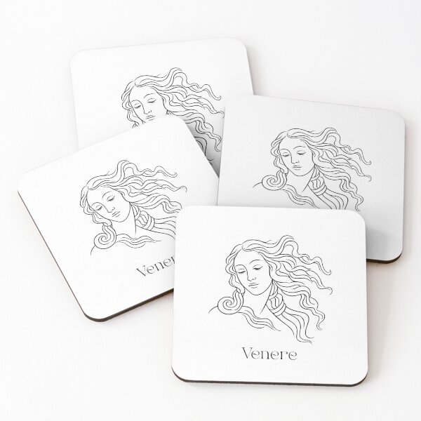 Item preview, Venere – Botticelli Inspired Line Art - Calligraphy designed and sold by Atropa Parcae.