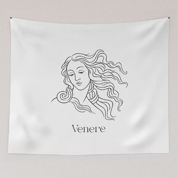 Item preview, Venere – Botticelli Inspired Line Art - Calligraphy designed and sold by Atropa Parcae.