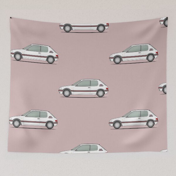 Item preview, Iconic 80s Hot Hatchback Car Art - White Sports Vehicle Illustration designed and sold by CharlesParker2.
