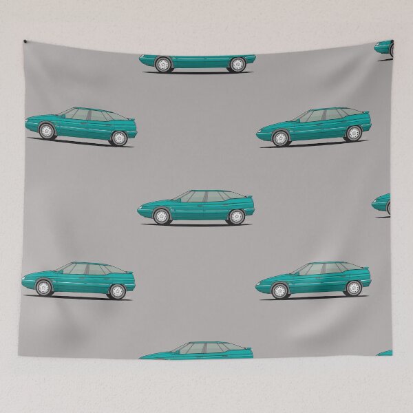 Item preview, Citroen XM Vega Green Classic Car Illustration Art designed and sold by CharlesParker2.