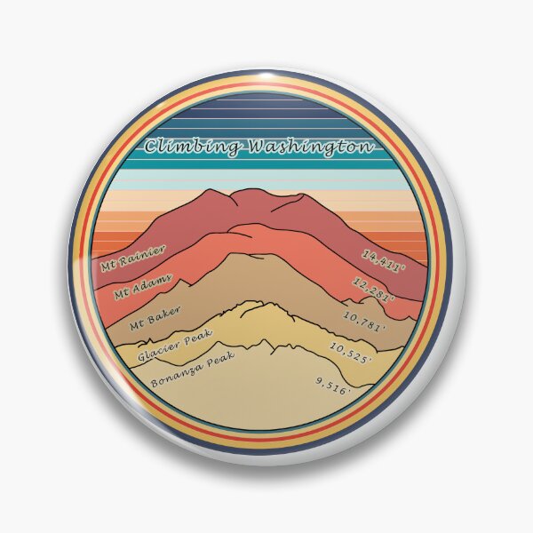Item preview, Climbing Washington - Retro Stack designed and sold by ErynFalasDesign.