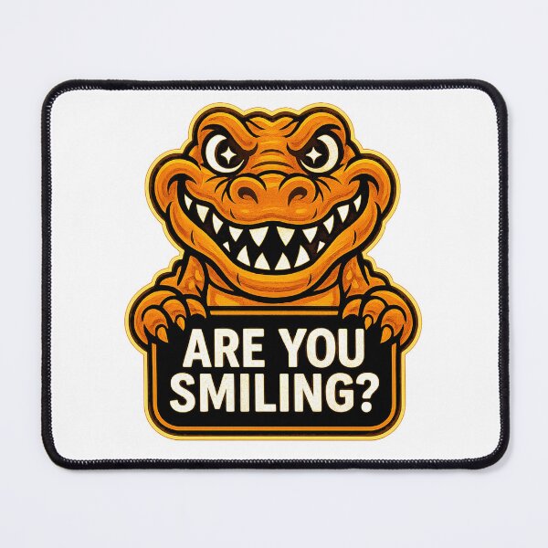 Item preview, Funny Alligator - Are You Smiling? designed and sold by Derpy Lab .